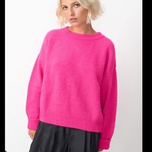American Vintage Hot Pink Crewneck Sweater